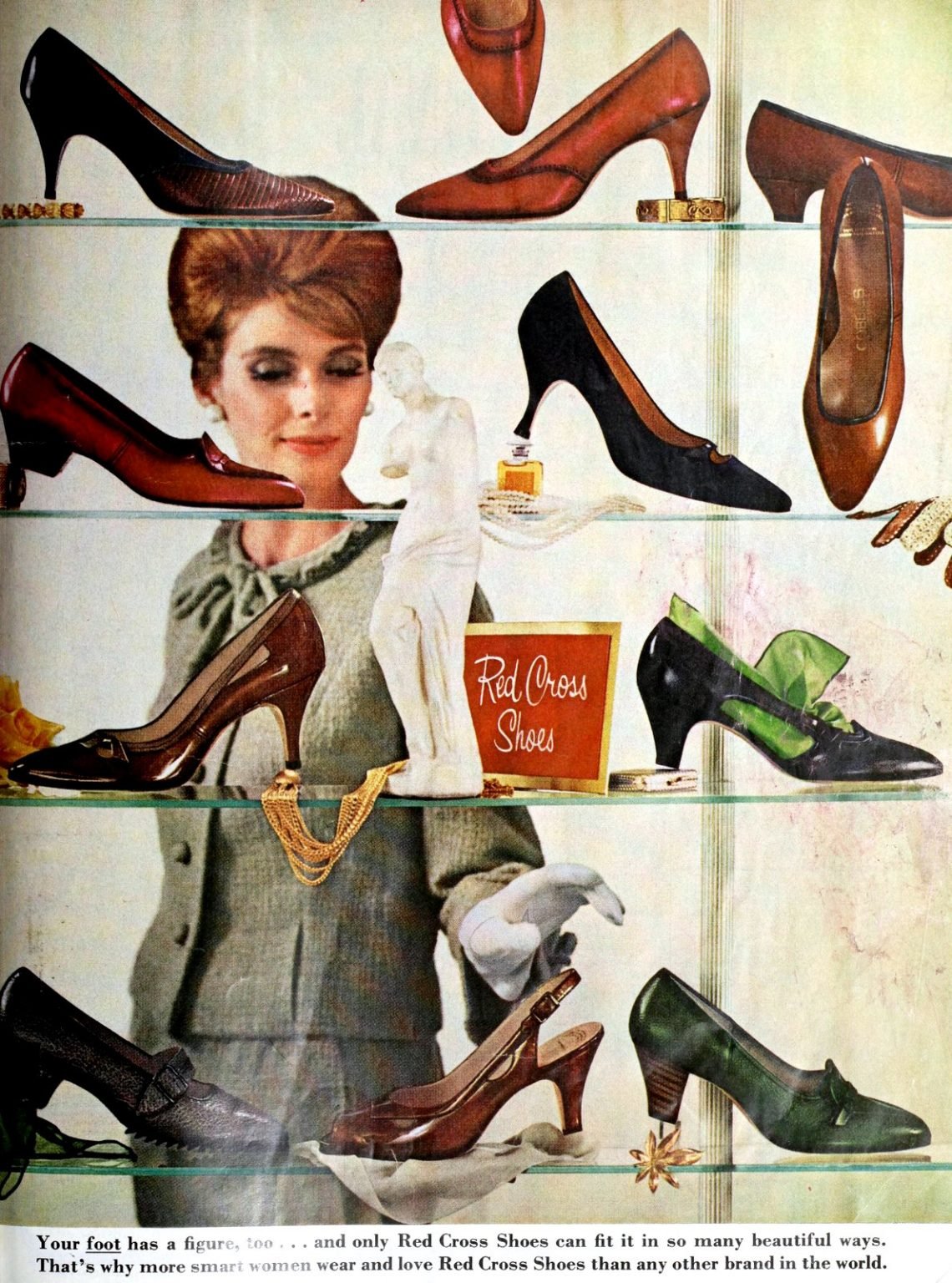 These vintage 1960s shoes for women were fashionable & far out Click