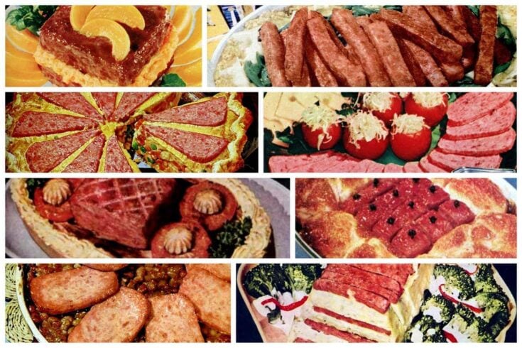 Retro Spam recipes and menu ideas