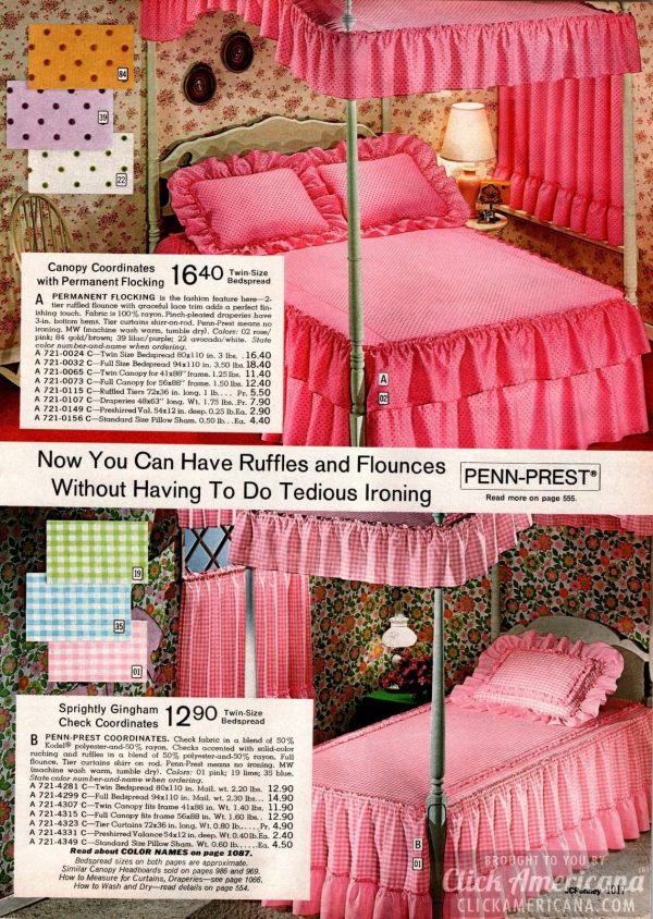 Vintage 1970s bedspreads Soft retro home decor you may remember snuggling under Click Americana