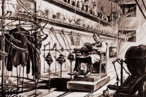 Retro futuristic butler's pantry seen from 1906