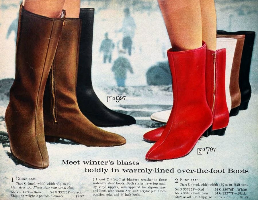 Gogo boots & mod stretch vinyl boots were super trendy women's