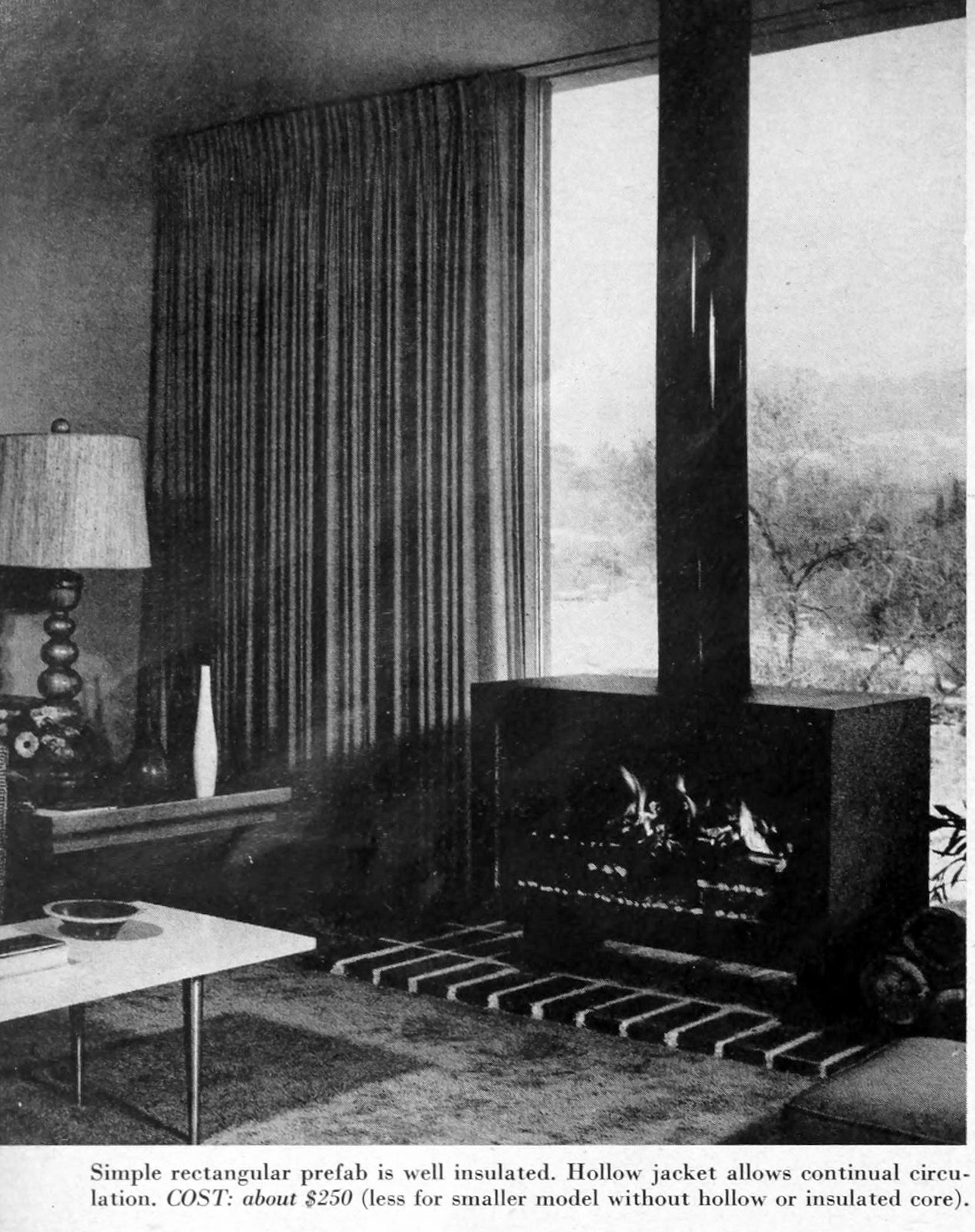 Stylish retro prefab fireplaces brought modern comfort to mid-century homes 28 Retro metal fireplaces from the 1950s (3)