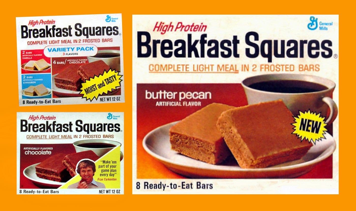 Vintage Breakfast Squares The sweet frosted bars that General Mills