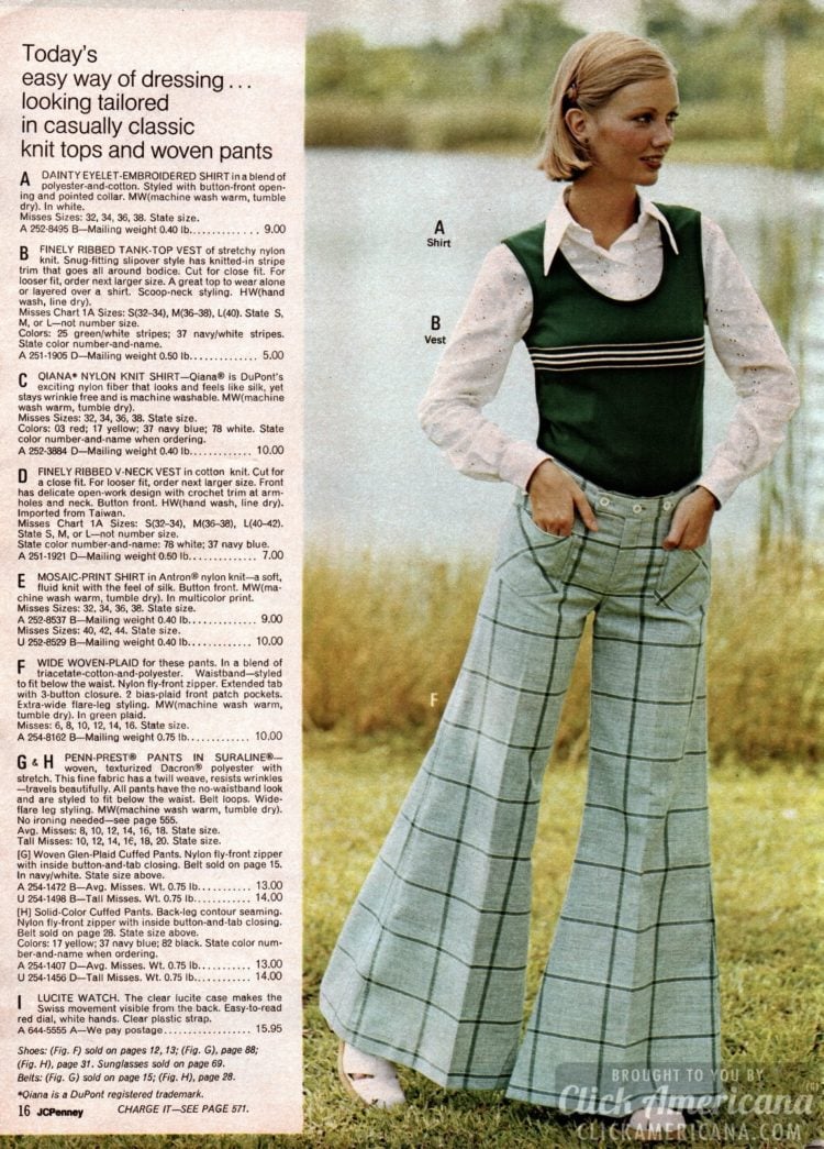 Bellbottoms & beyond Wild pants for women that were high fashion in