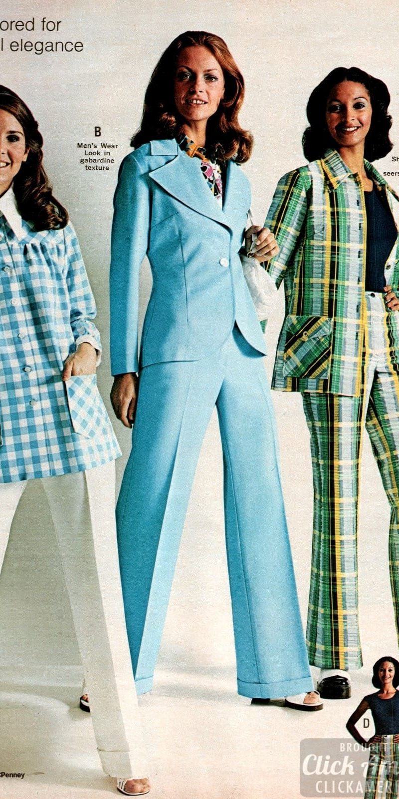 Retro pants - 70s fashion for women from the 1973 JC Penney Catalog