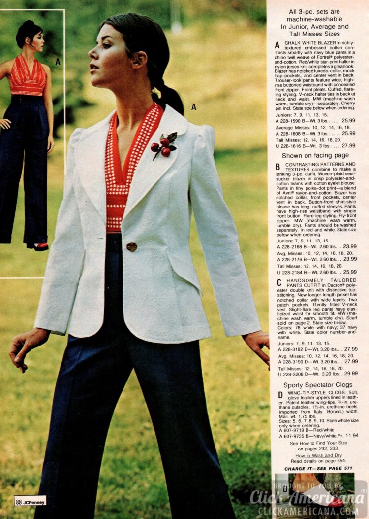 The fashionable '70s pants for women 