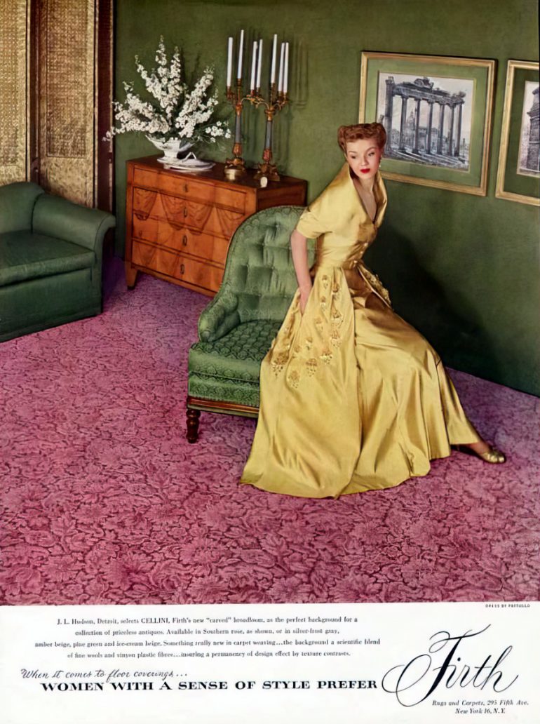 See 70 vintage sculptured & textured carpets that gave homes an old