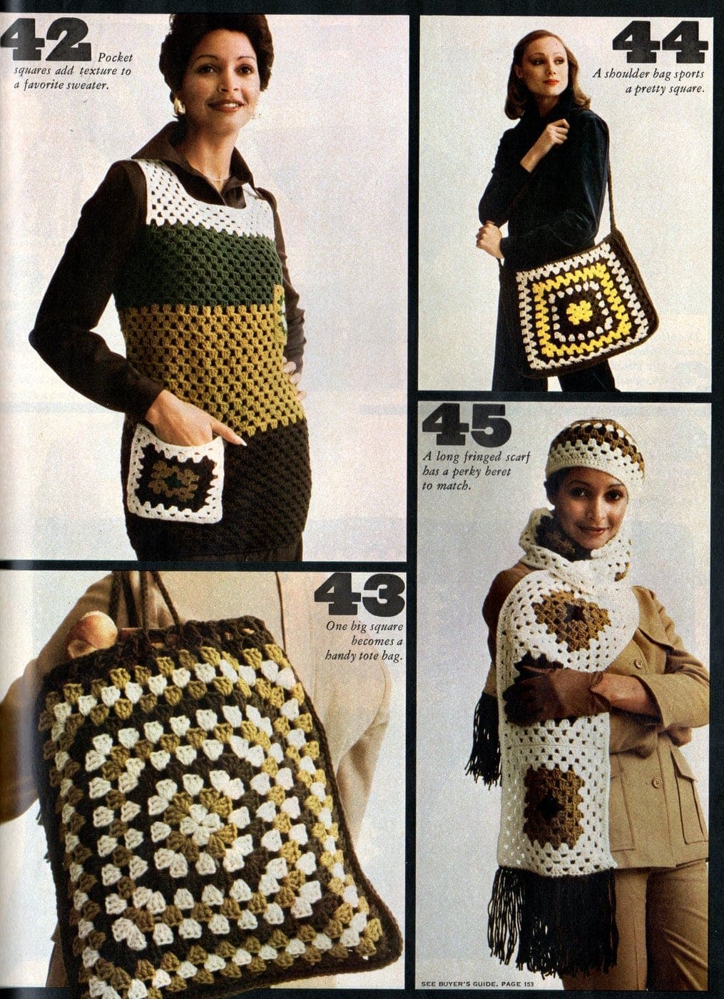 Retro projects to crochet with granny squares 1970s (4)