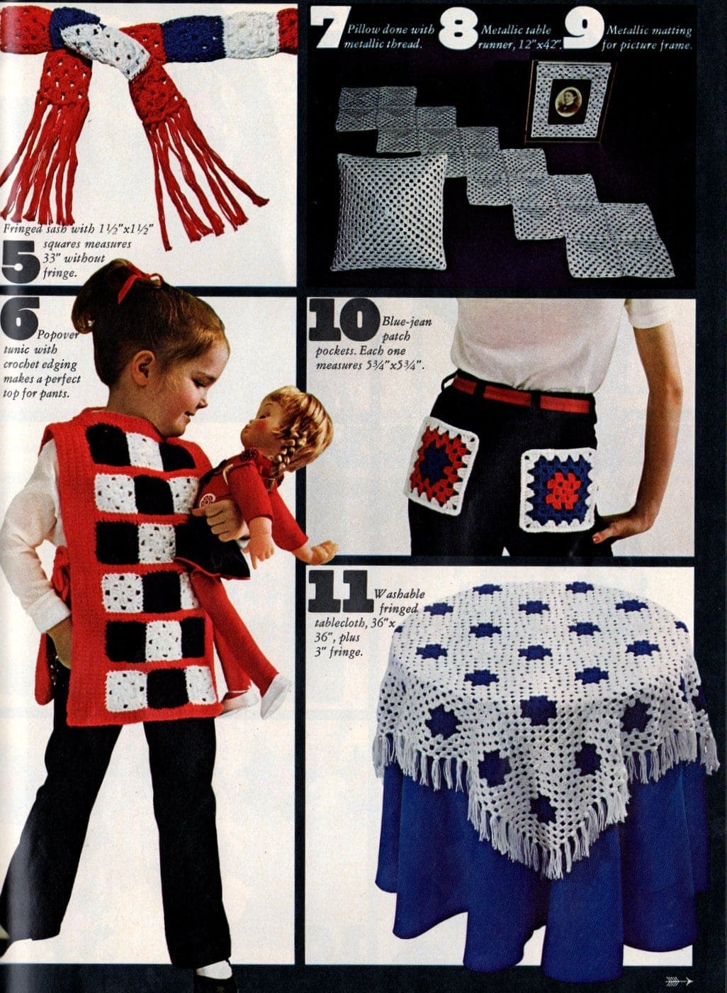 Retro projects to crochet with granny squares 1970s (5)