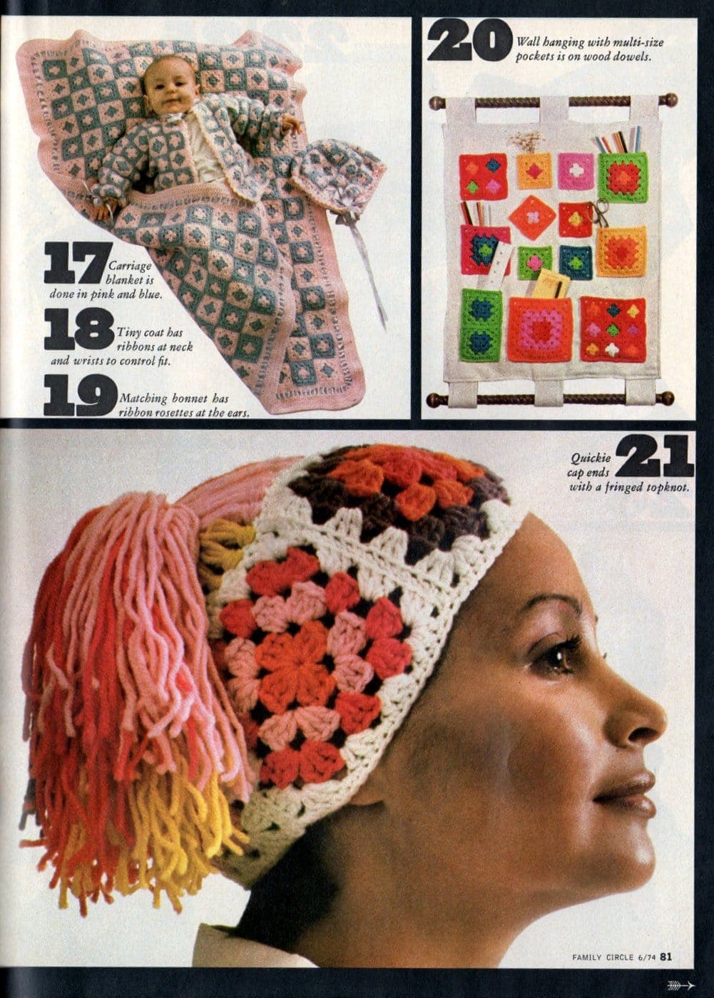 Retro projects to crochet with granny squares 1970s (6)