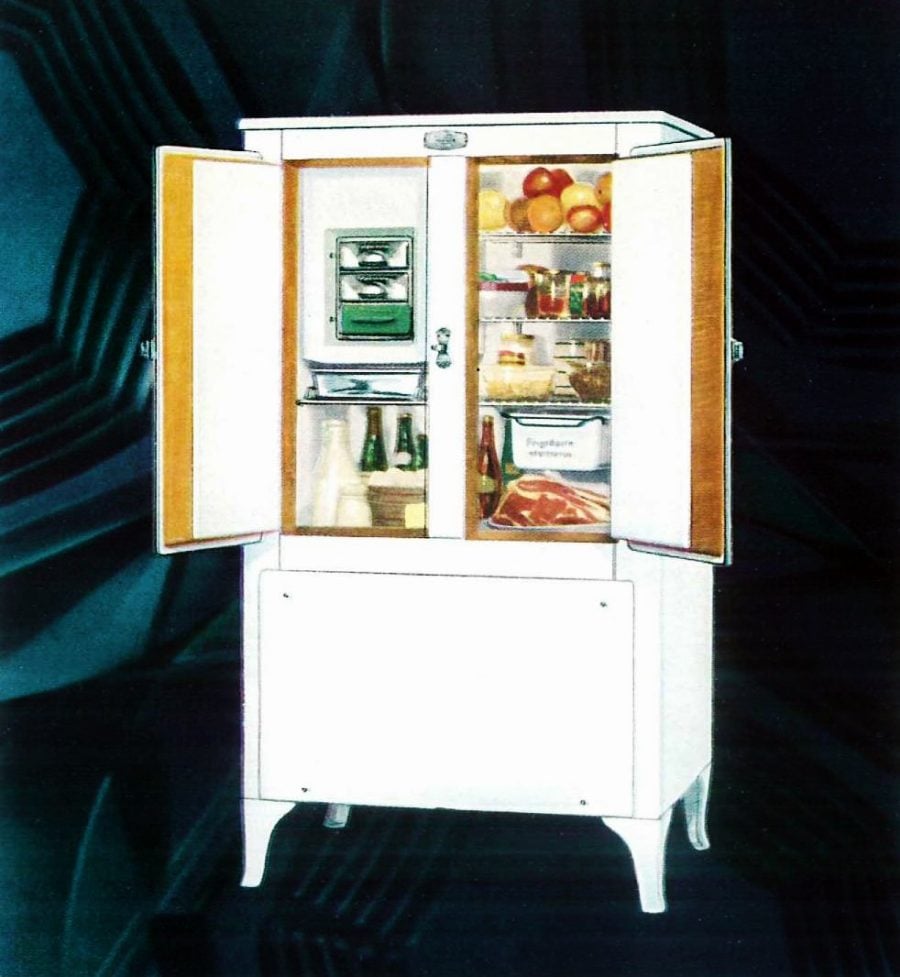 Retro refrigerators like these were the cuttingedge in the 1920s