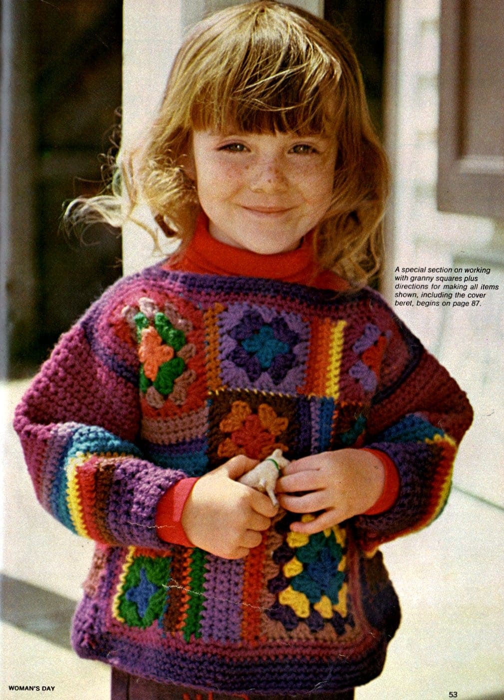 Retro-style Granny squares are easy to crochet 1974 (3)