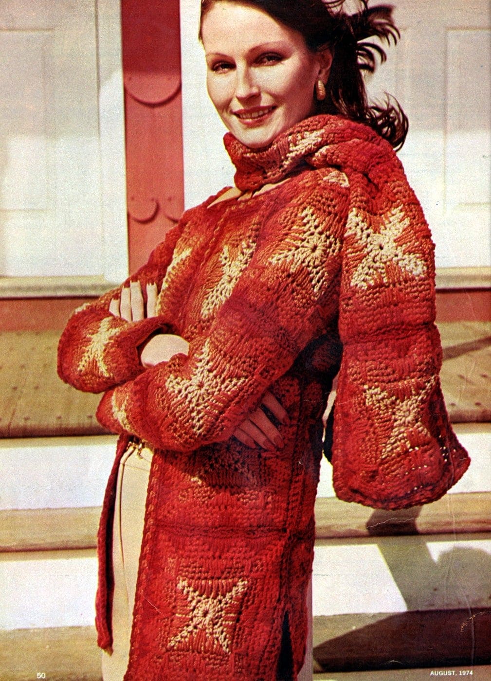 Retro-style Granny squares are easy to crochet 1974 (4)