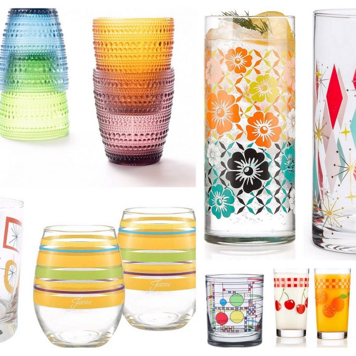 Retro-style glassware sets you can get now