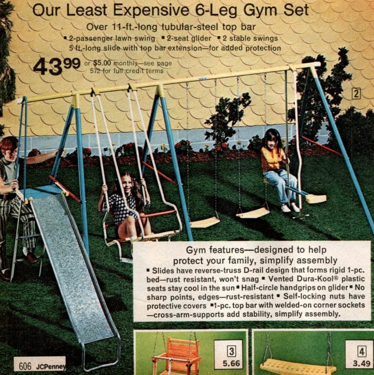 Check out these 36 vintage metal swing sets that offered backyard fun for kids Click Americana
