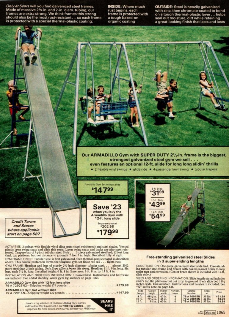 Check out these 36 vintage metal swing sets that offered backyard fun for kids Click Americana