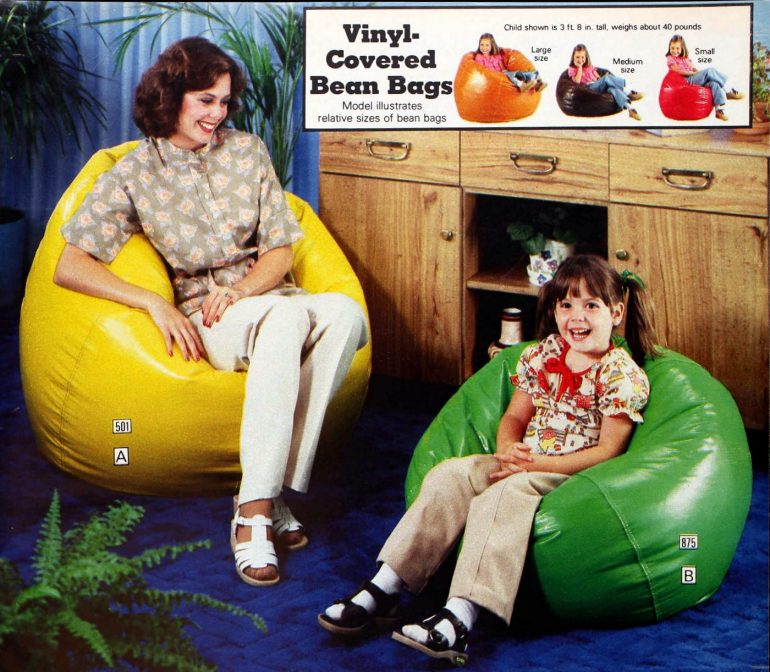 Vintage bean bags & bean bag chairs The retro 70s casual seating fad