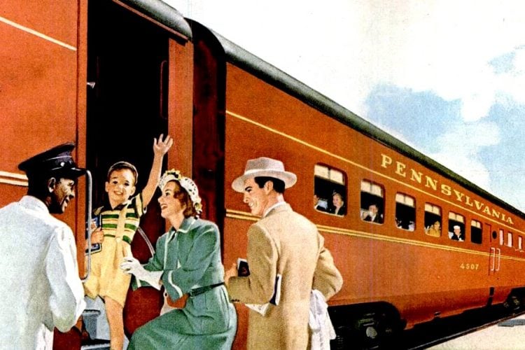 When you could ride the rails in style Train cars from the 1940s