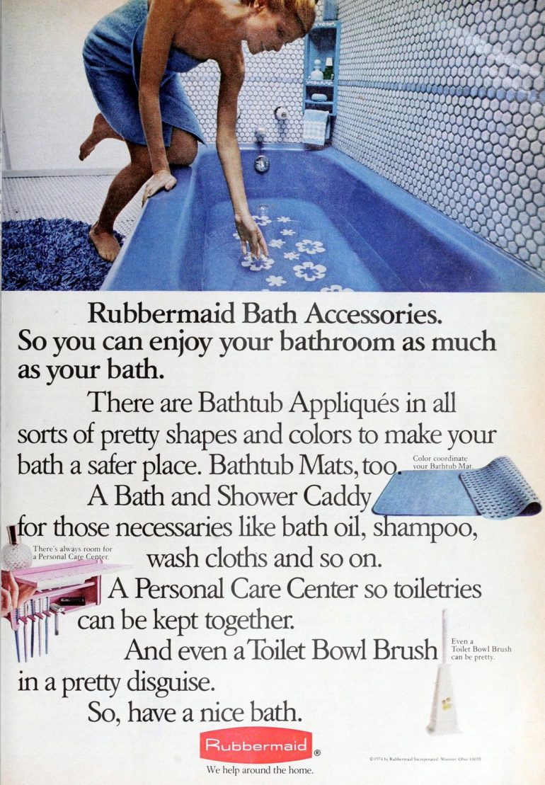 Remember bathtub appliques from the 60s & 70s the flowershaped