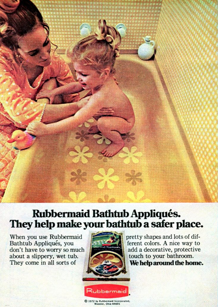 Remember bathtub appliques from the 60s & 70s the flowershaped