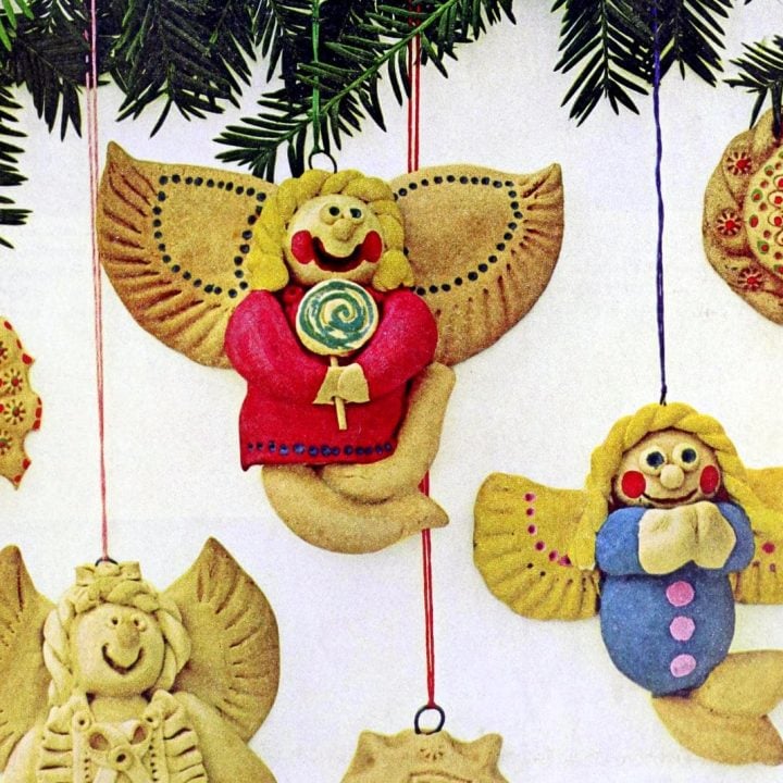 Salt dough Christmas ornaments