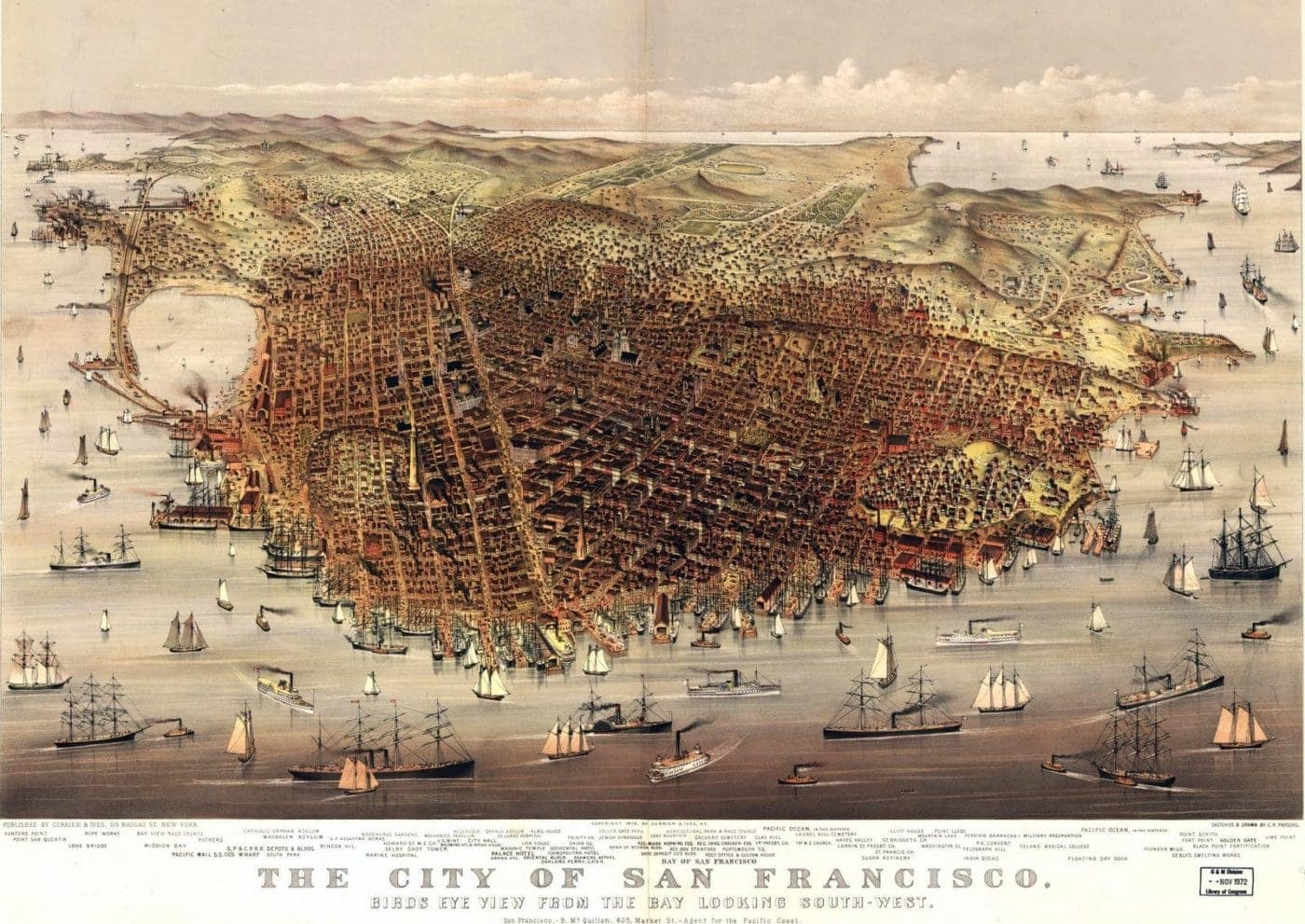 19th century San Francisco skyline: From a brand-new city to busy ...
