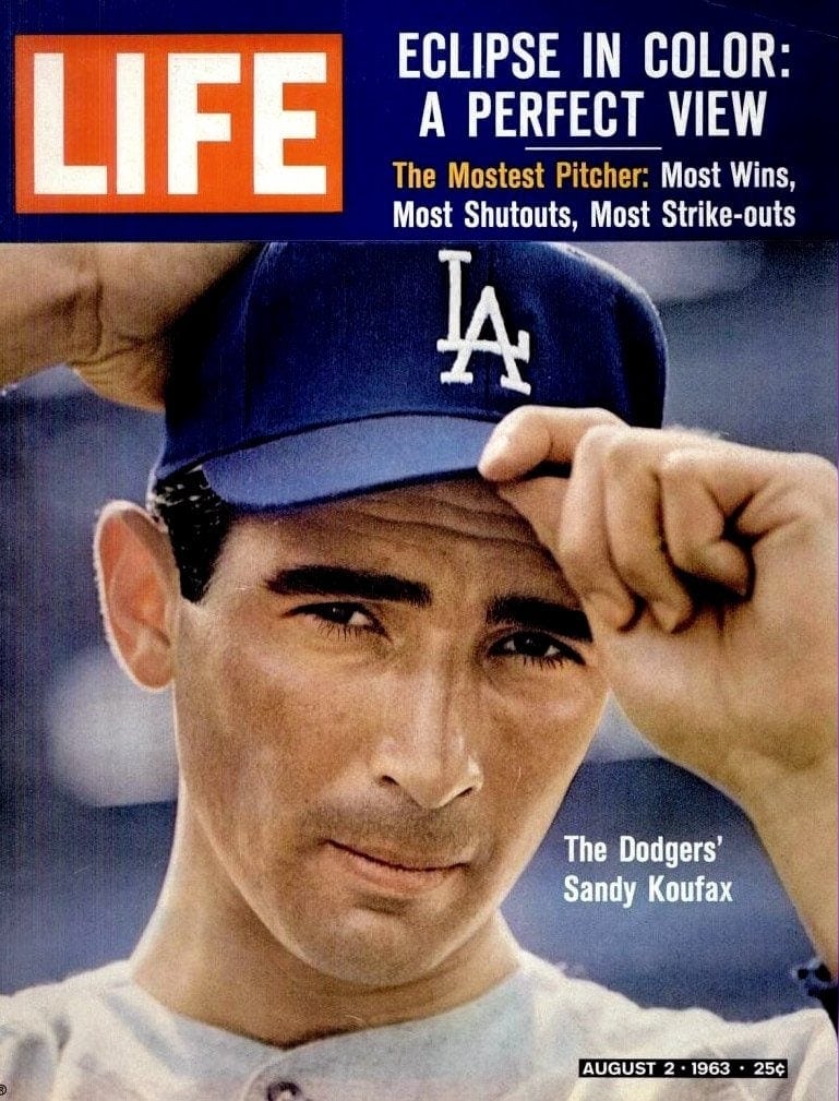 Baseball legend Sandy Koufax told his story back in 1963 "I'm only