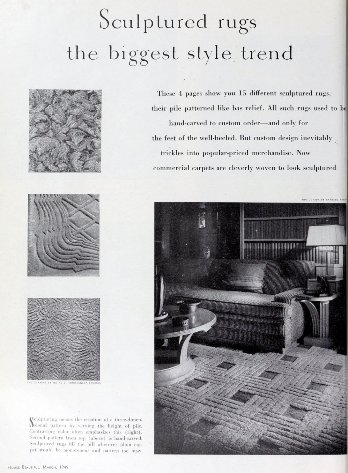 See 70 vintage sculptured & textured carpets that gave homes an old