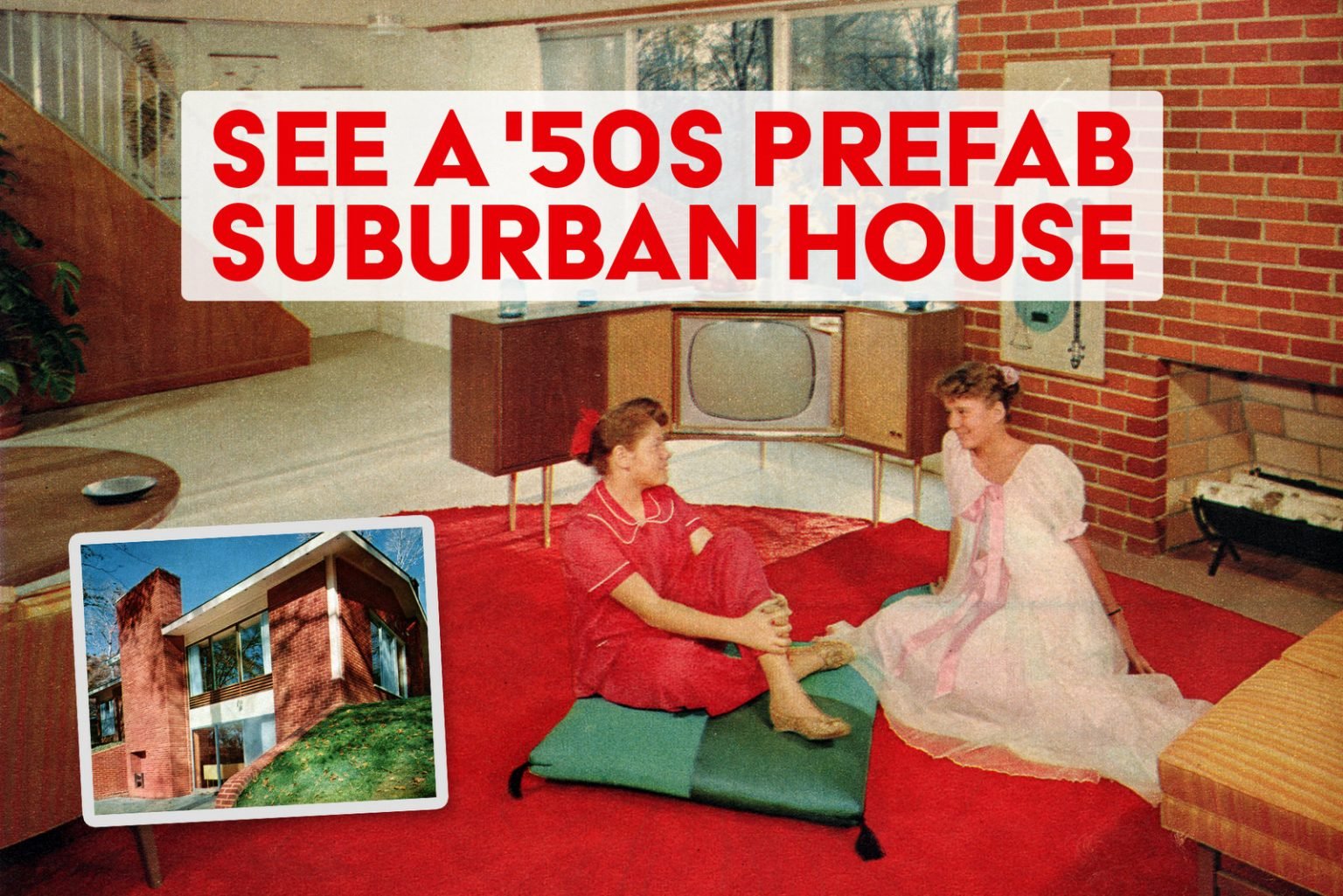 What did a typical 1950s suburban house look like? Feast your eyes on