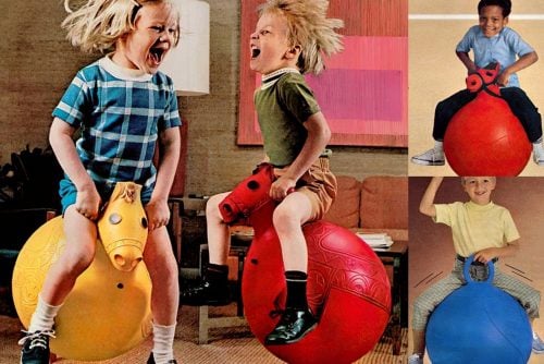 See vintage Hoppity Hop and Hoppity Horse toys