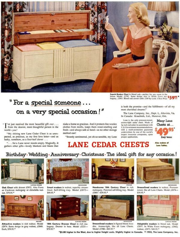 Remember when every girl wanted a Lane hope chest? See 20+ vintage hope