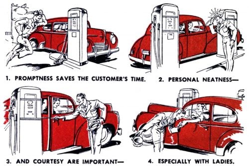 Service station full service - gas station 1944