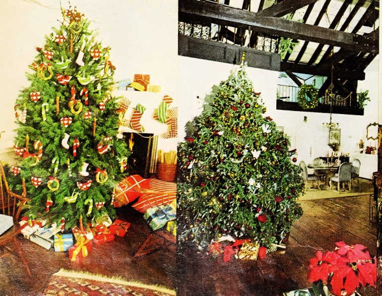 How Did People Decorate Christmas Trees In The 70s See 55 Different Sewn Fabric Ornaments And Papier Mache Doves 770x597