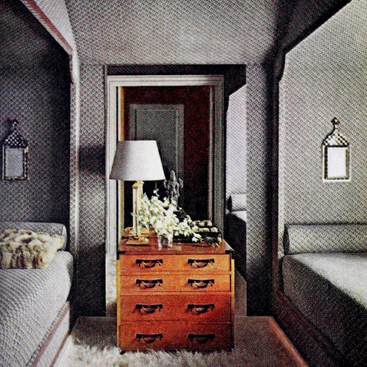 Shipshape gray-clad tiny guest bedroom