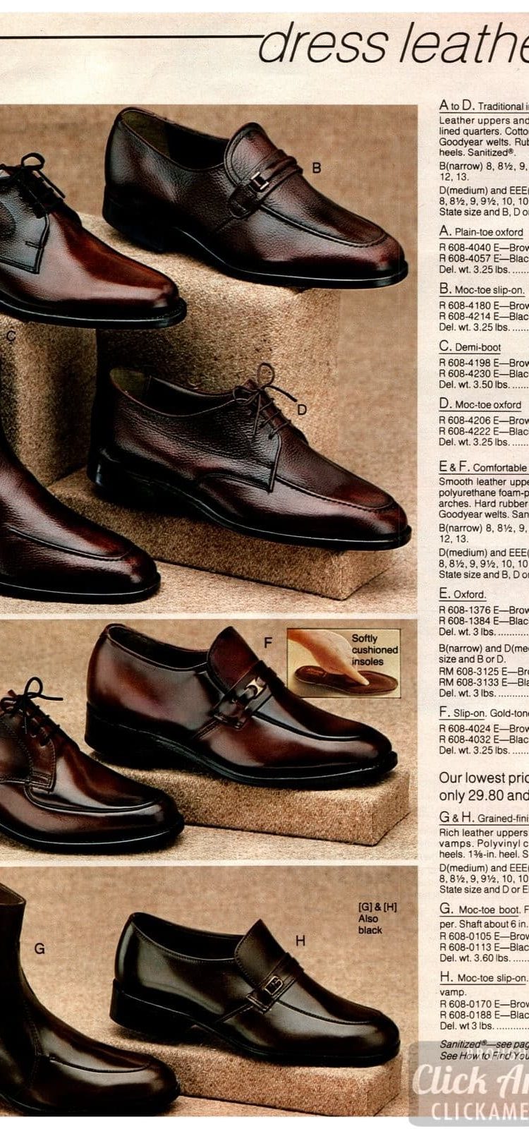 Shoes for men from the 1983 JC Penney catalog Click Americana