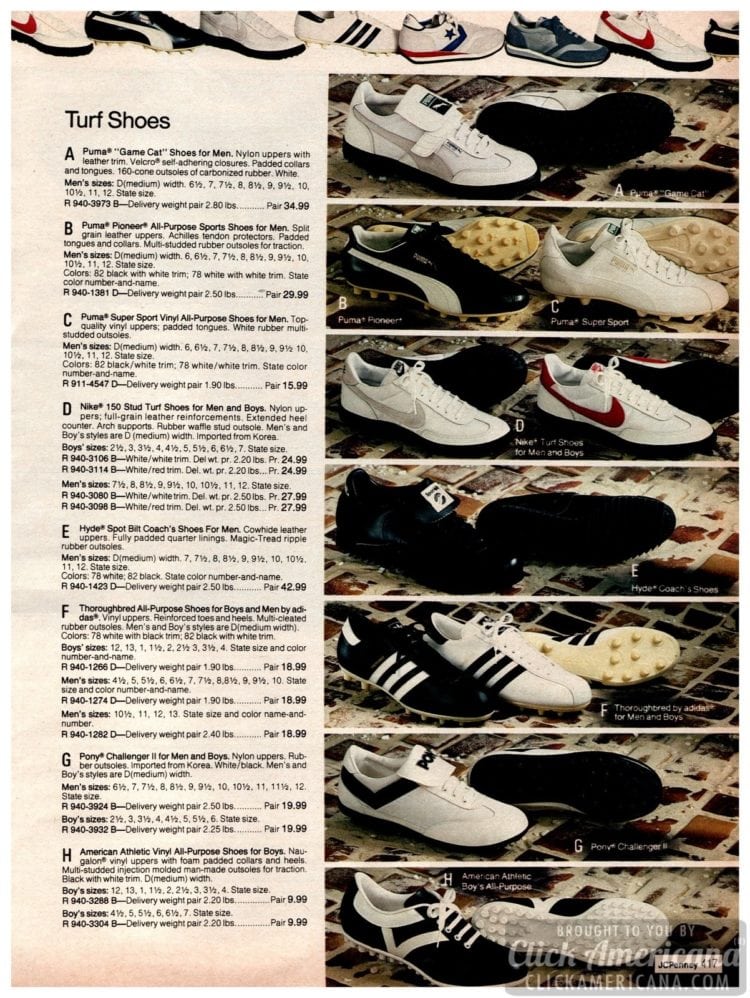 Stylish 80s men's shoes were all about the casual cool kicks, athletic