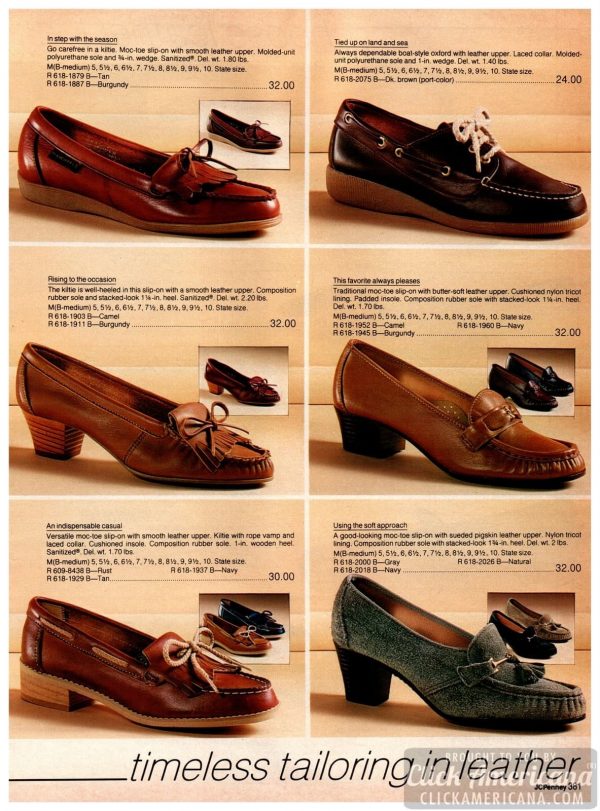 284+ retro women's shoes from the '80s Click Americana