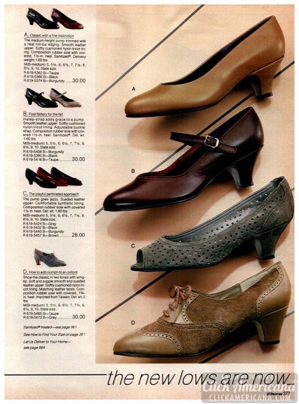 284+ retro women's shoes from the 80s Click Americana