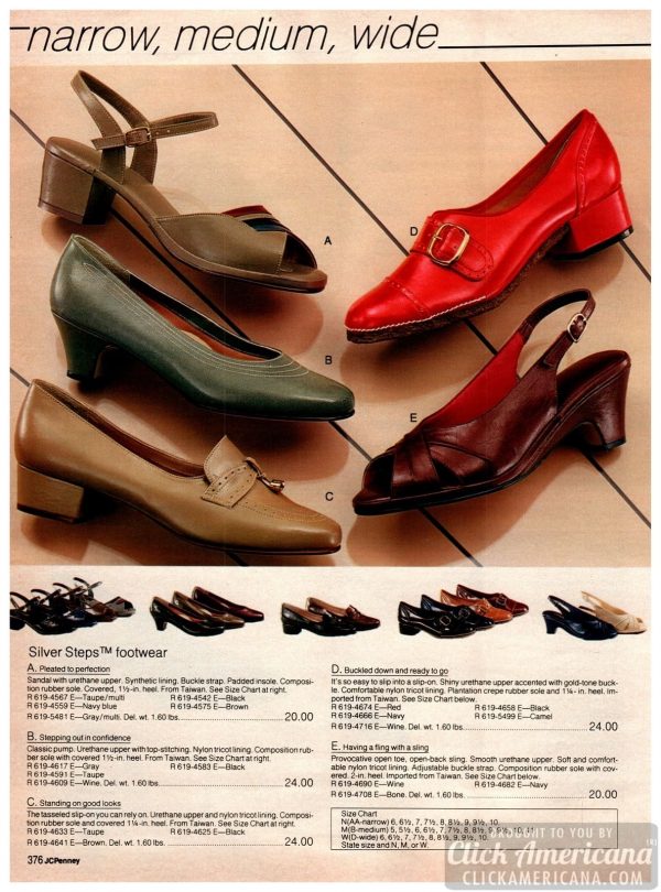 284+ retro women's shoes from the 80s Click Americana