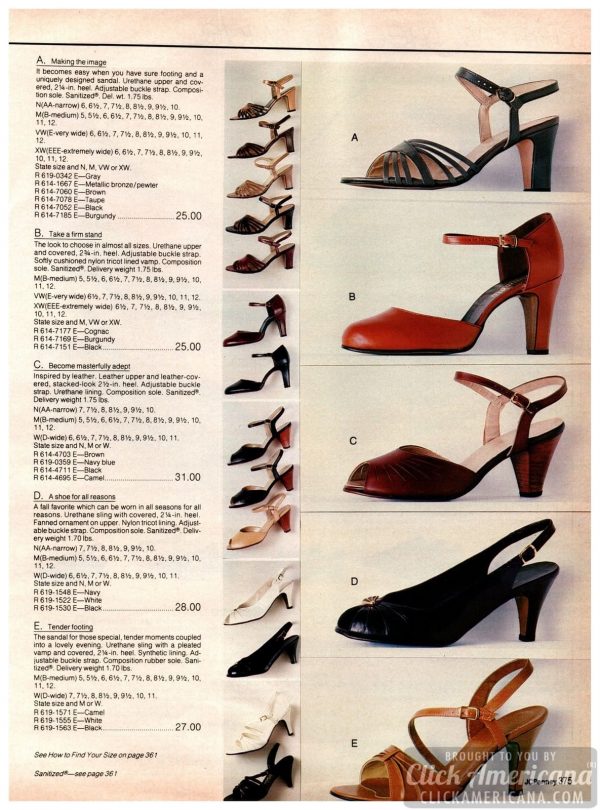 284+ retro women's shoes from the 80s Click Americana