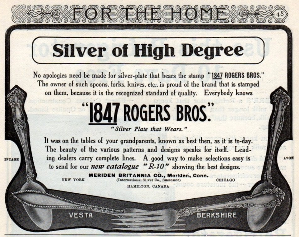 Silver of high degree (1906) Vintage - Vesta - Berkshire - Avon