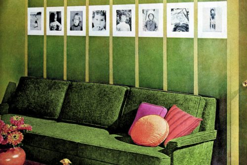 Simple molding vintage DIY living room wall decor