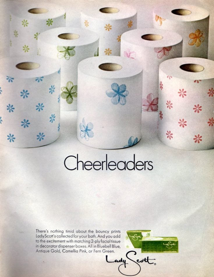 Remember retro toilet paper that had colors & patterns, before it was