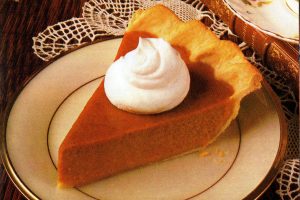 Slice of Libby's pumpkin pie - classic recipe