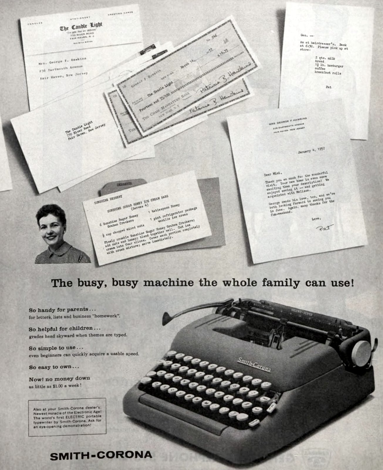 Smith-Corona typewriters (1957) via ClickAmericana com