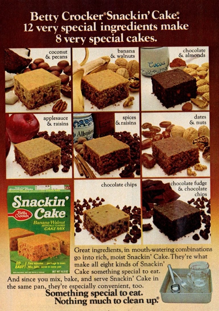Remember Snackin' Cake the 1970s dessert you could mix, bake and