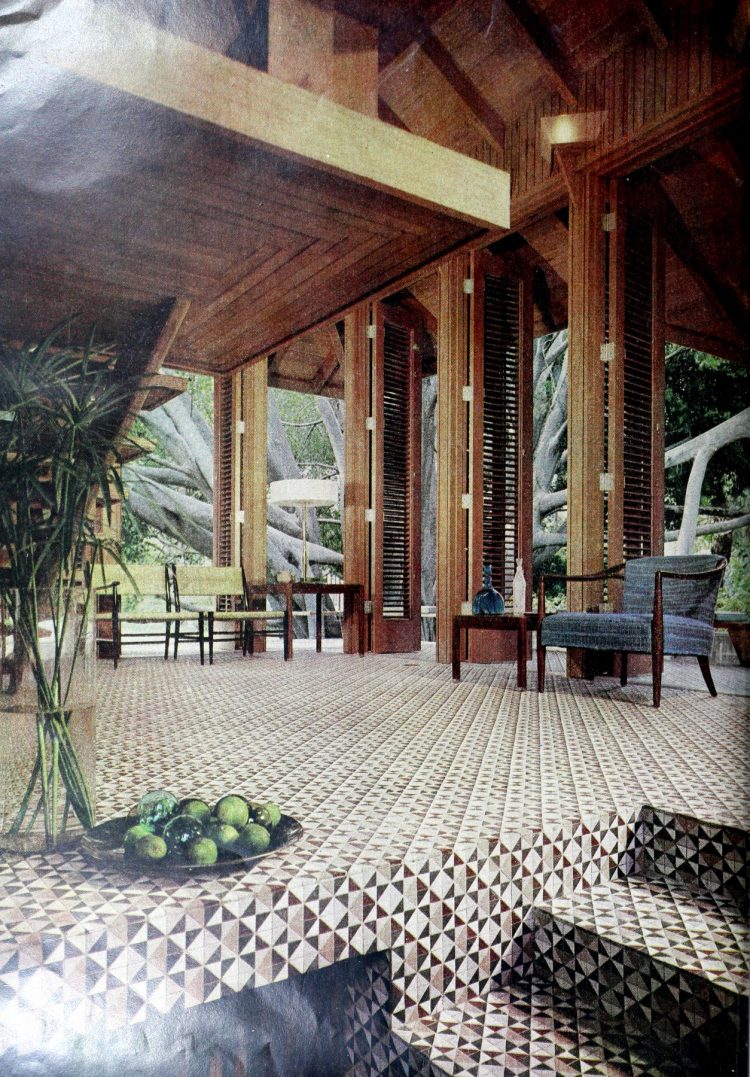 Curated visual reference: Soaring Ceilings Mosaic Tile Floors Made This Non Traditional Retro Photo Inspiration