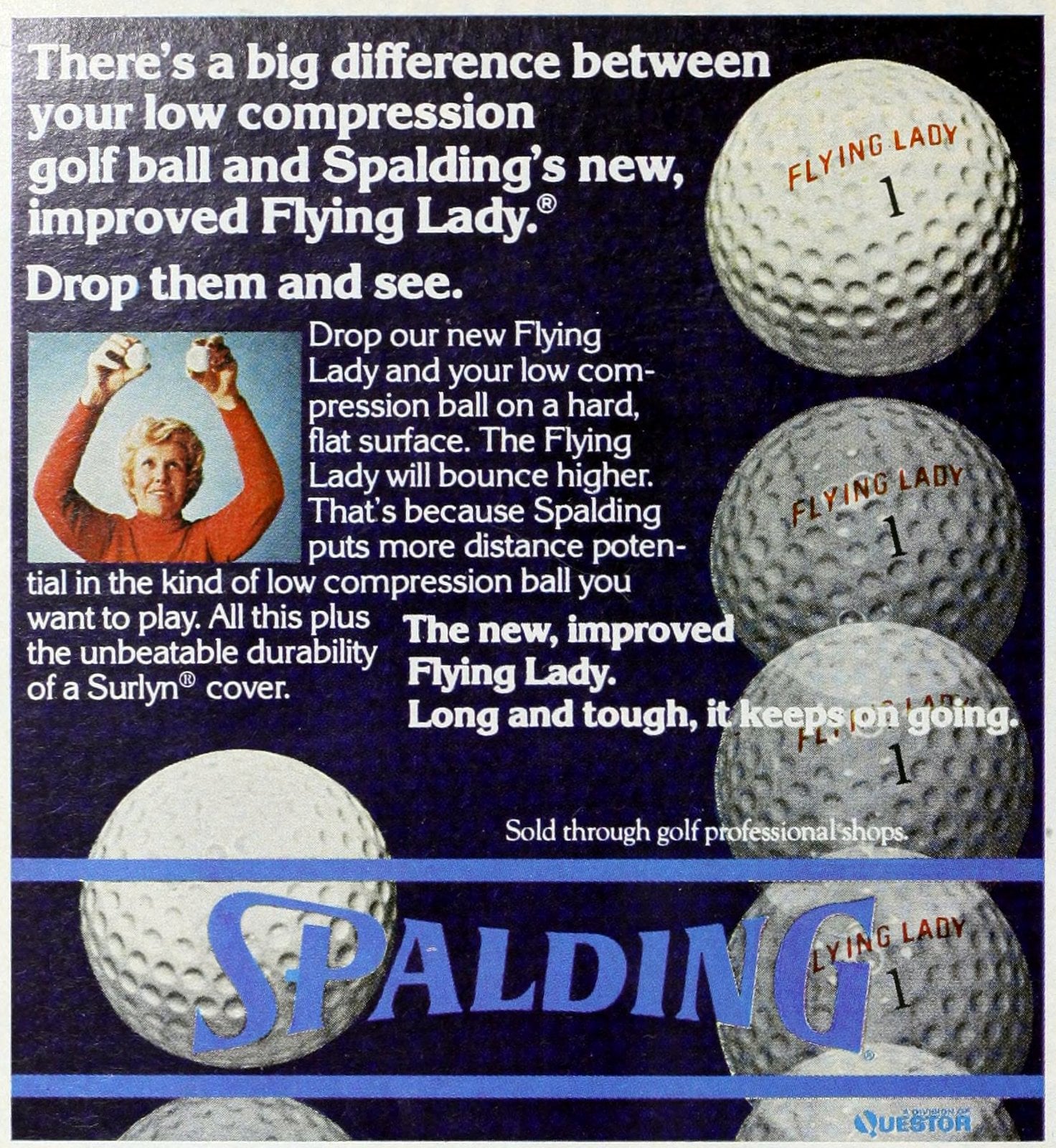 Golf ball history: The sport's evolution from stuffed leather to space-age science 23 Spalding Flying Lady golf balls (1977) via ClickAmericana com