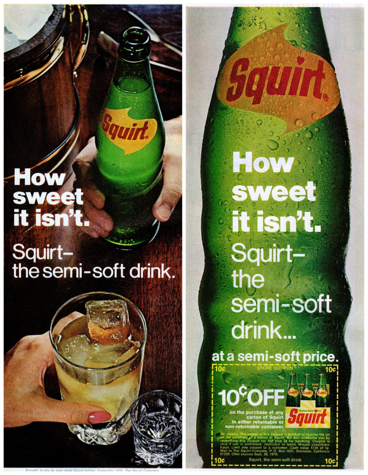 Why vintage Squirt soda wasn't sweet like other soft drinks, plus five