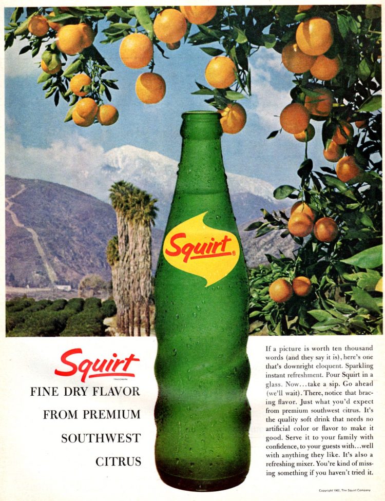 Why vintage Squirt soda wasn't sweet like other soft drinks, plus five